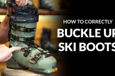 How to put ski boots on properly